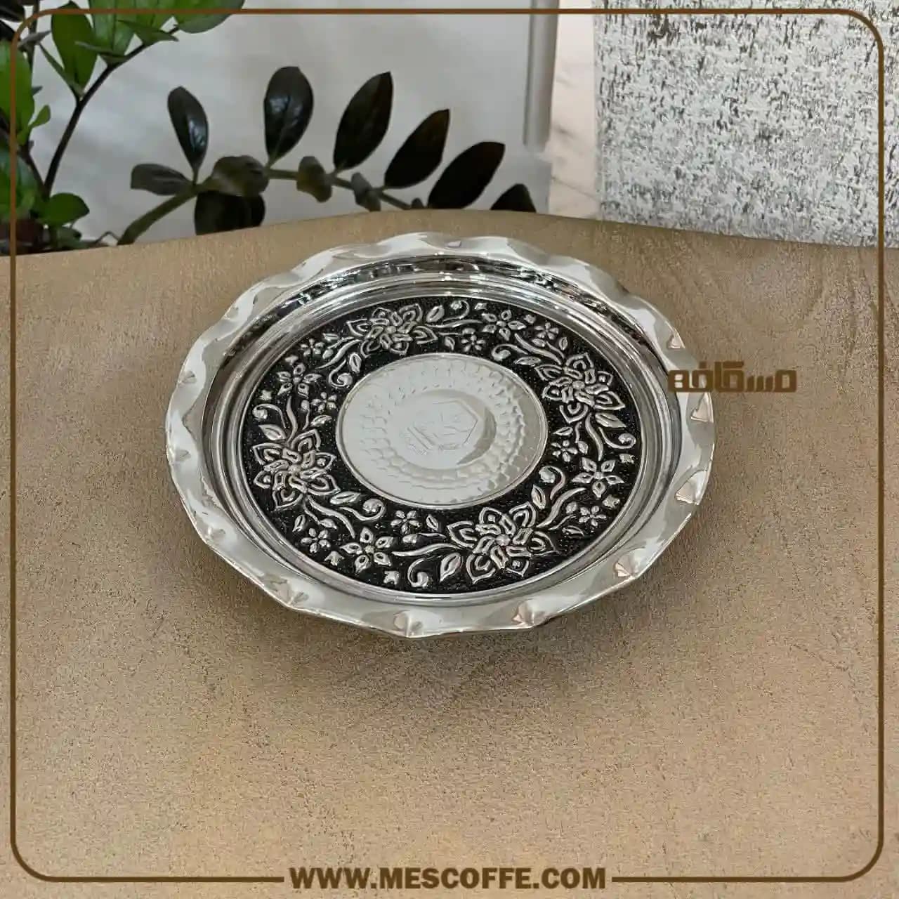 پیش دستی مسی اصل زنجان(مدل گل یاس/کد1875) — تصویر ۵
