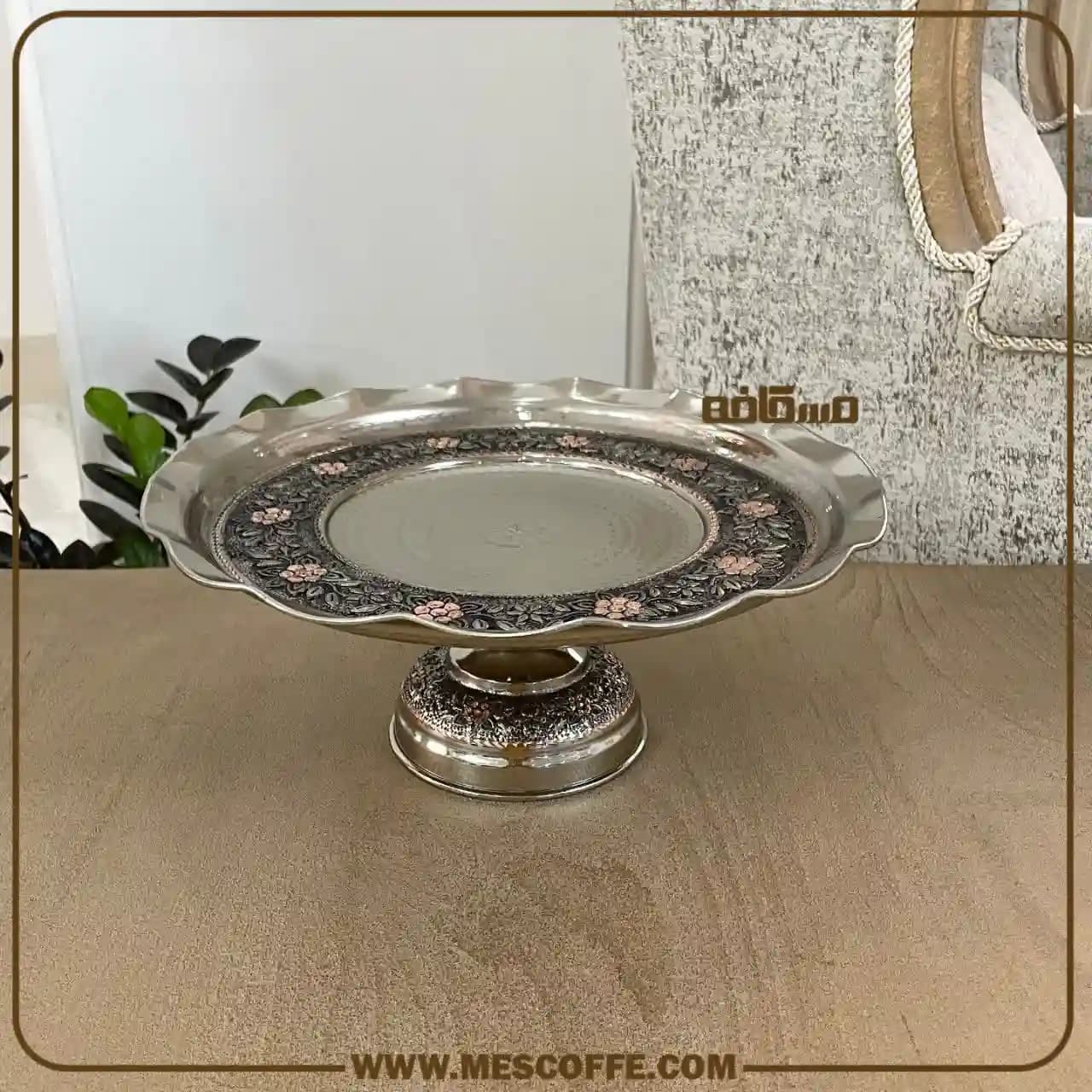 سرویس پذیرایی مسی برای جهیزیه(مدل گلبرگ الماستراش) — تصویر ۹