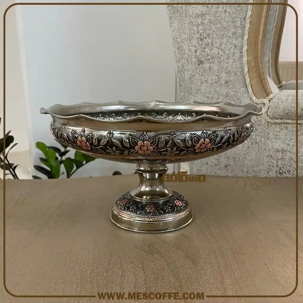 سرویس پذیرایی مسی برای جهیزیه(مدل گلبرگ الماستراش) — تصویر ۱۲