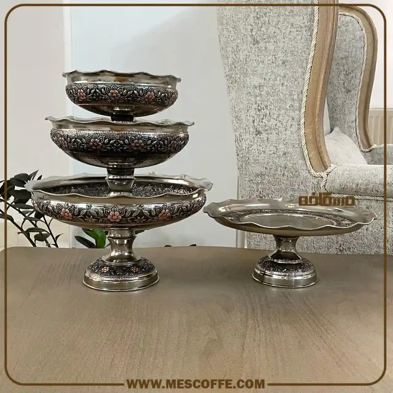 سرویس پذیرایی مسی برای جهیزیه(مدل گلبرگ الماستراش) — تصویر ۲