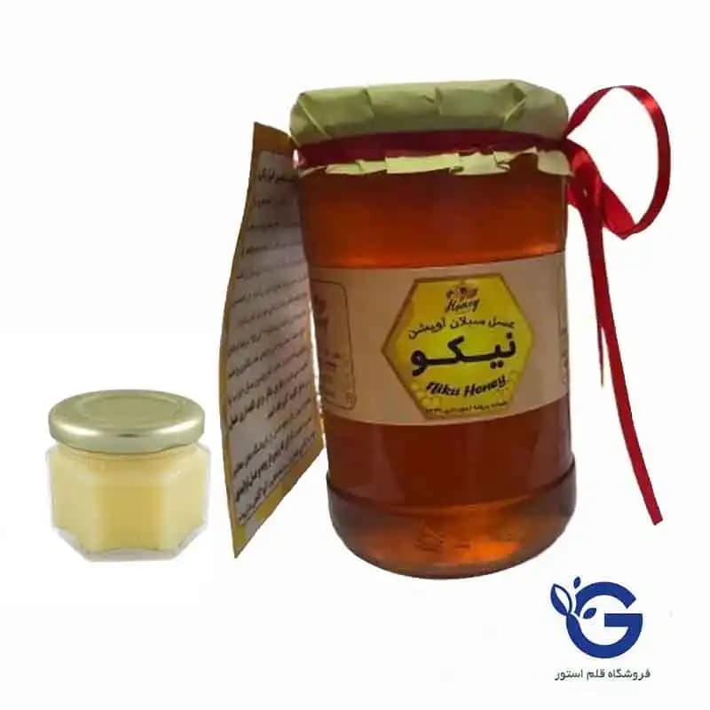 عسل طبیعی کوهستان سبلان ۱ کیلوگرم با ۱۰ گرم ژل رویال اصل – تقویتی و انرژی‌زا — تصویر ۲