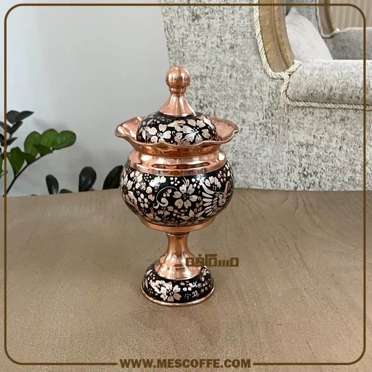 قندان نقره کوب زنجان(کد2038) — تصویر ۳