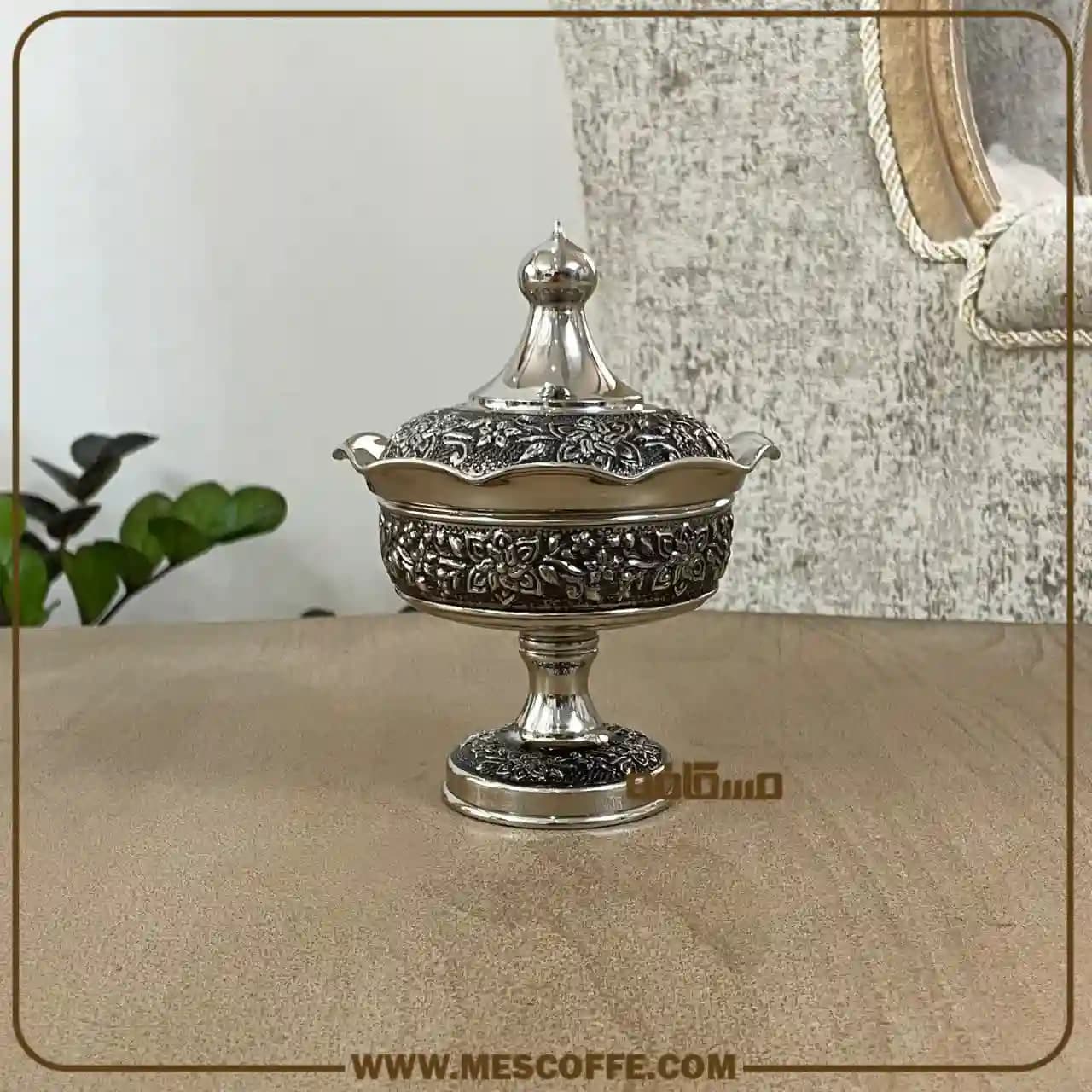 جدیدترین قندان مسی(مدل گل یاس/برندفضلی/کد1910)