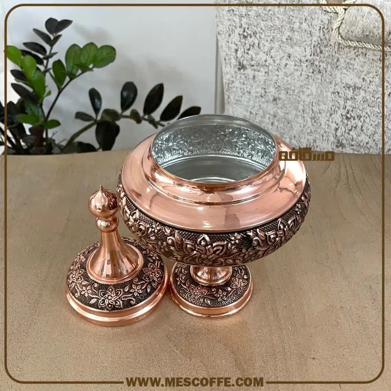 شکلات خوری مسی نانو زنجان(مدل سفینه ای/برند فضلی/کد2061) — تصویر ۲