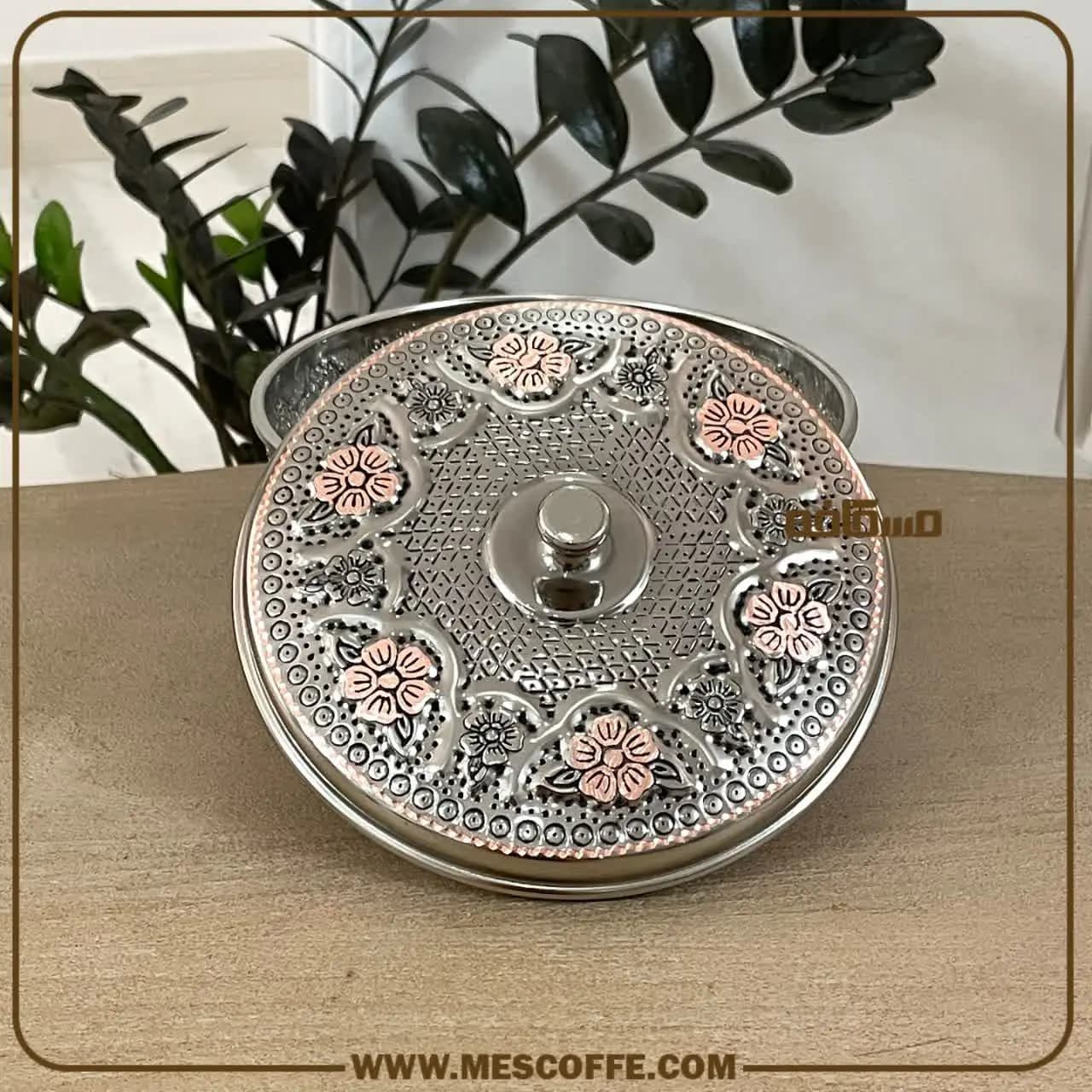 گز خوری مسی الماستراش(طرح گل سرخ/کد1880) — تصویر ۶
