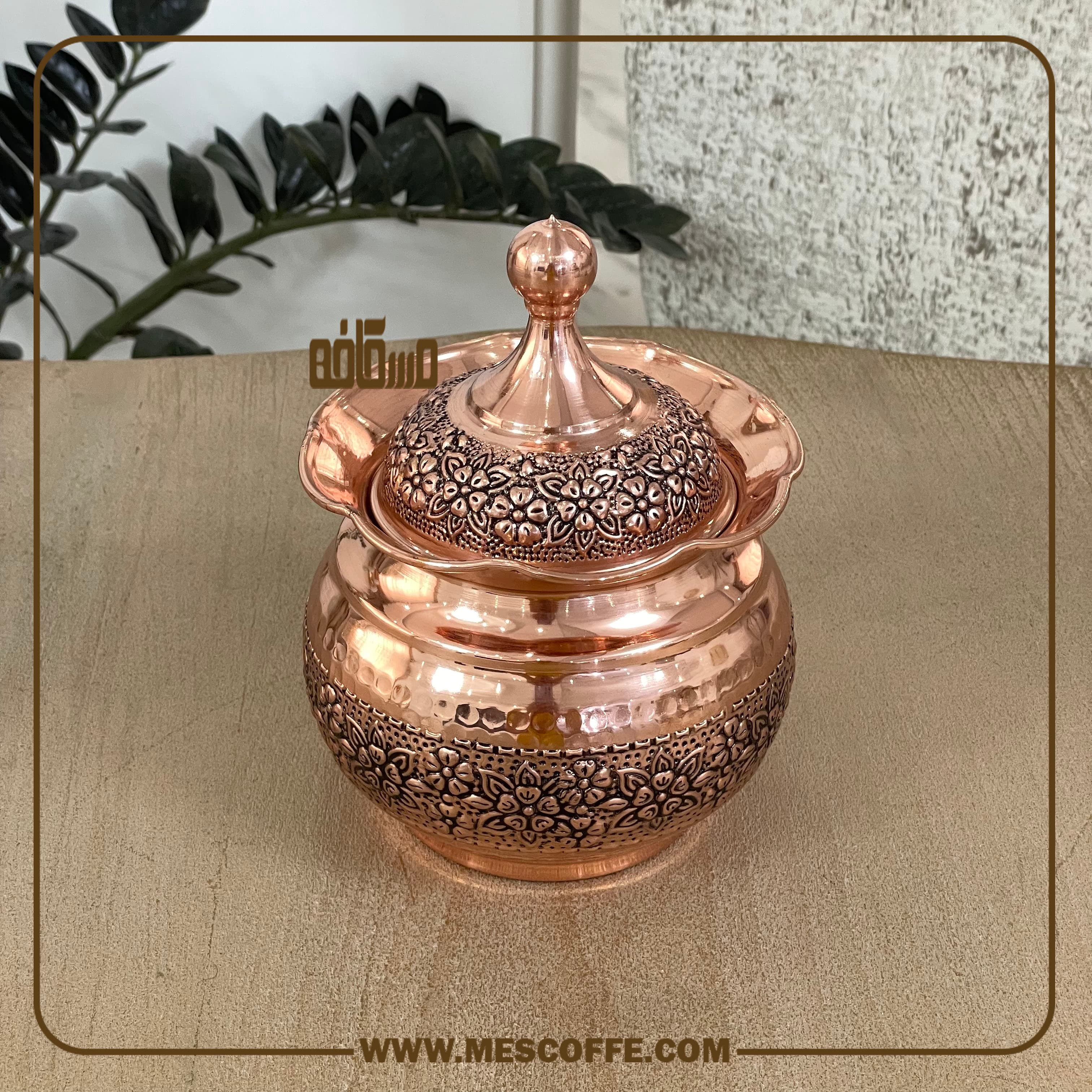 شکلات خوری مسی مدل گلبرگ کد 1596 — تصویر ۹