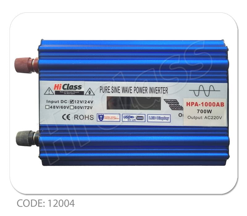 اینورتر سینوسی ۷۰۰ وات ۱۲/۲۴ ولت هایکلاس HPA-1000AB — تصویر ۵