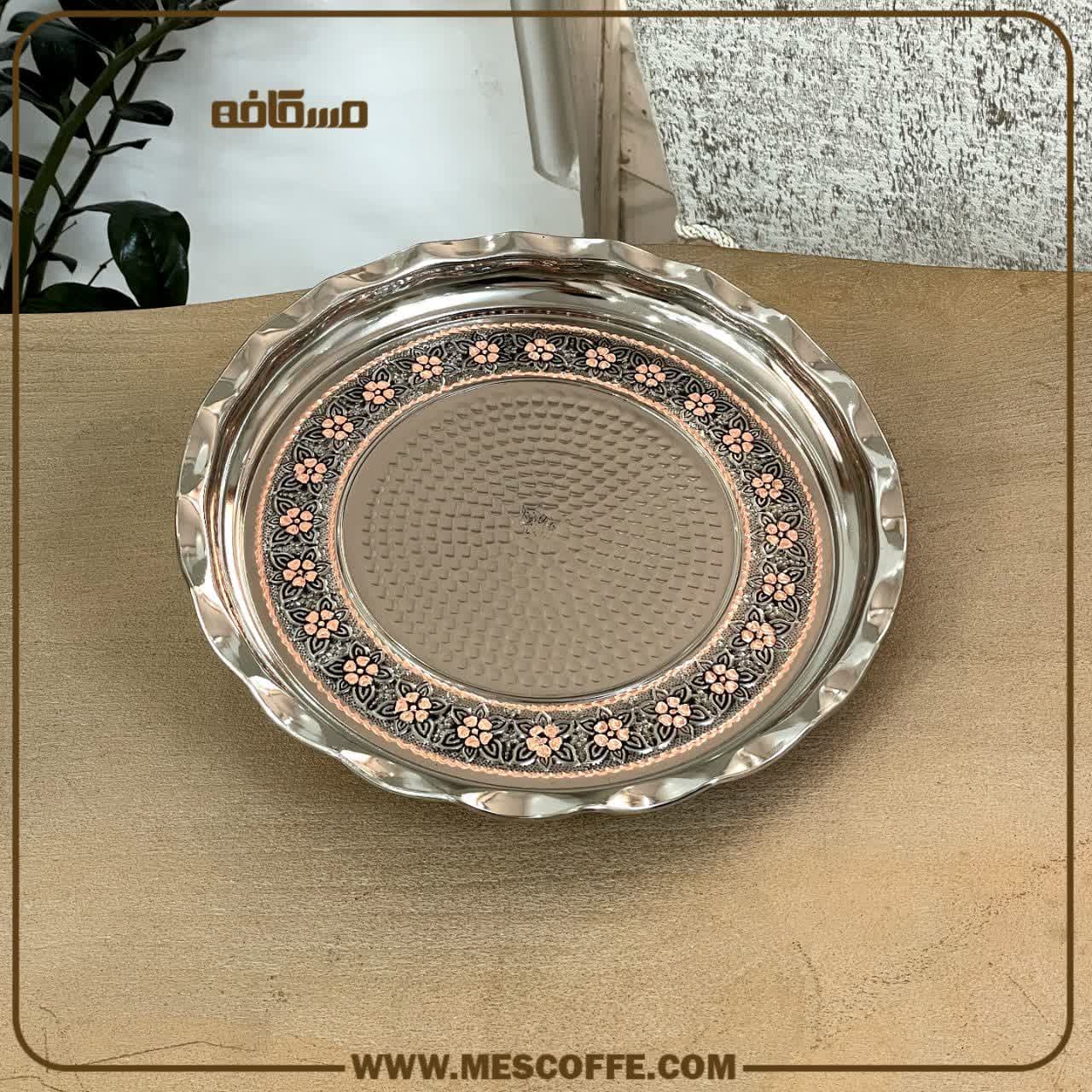 سینی مسی روکش کروم جدید(کد1784) — تصویر ۴