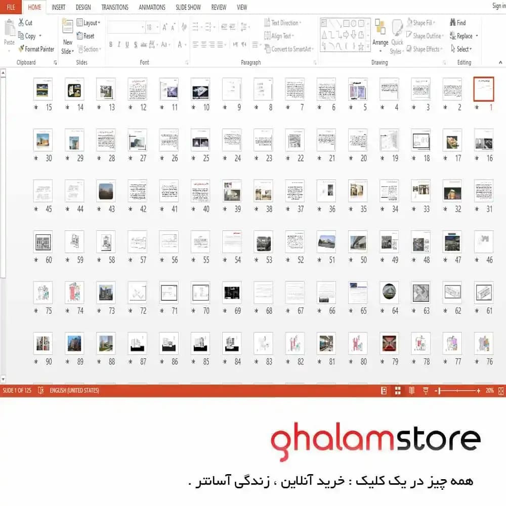 پاورپوینت معماری نمونه های خارجی دانشکده های هنر و معماری
