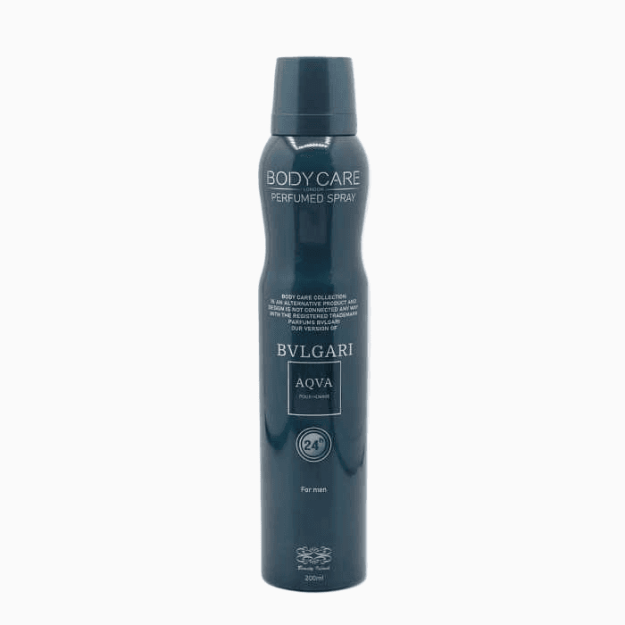 اسپری مردانه بادی کر BODY CARE مدل آکوا بولگاری AQVA BVLGARI حجم 200 میلی لیتر — تصویر ۲