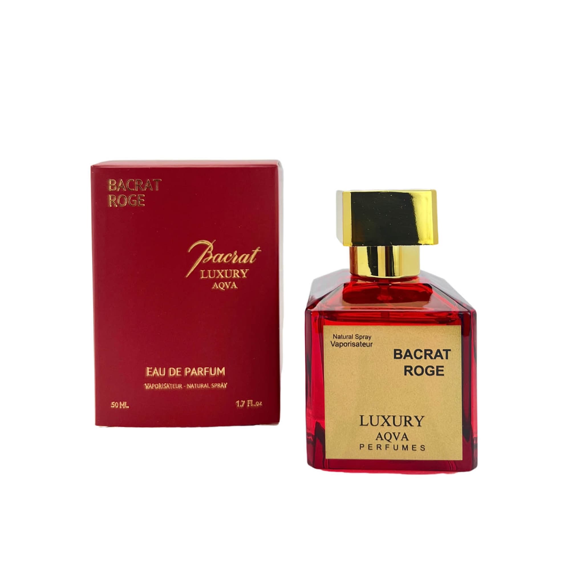 ادکلن لاکچری آکوا LUXURY AQVA مدل باکارات رژ Baccarat Rouge 540 حجم 50 میلی لیتر — تصویر ۴