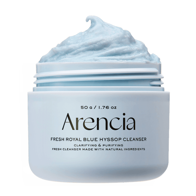 شوینده و ماسک پاکسازی منافذ آرنسیا مدل Arencia Fresh Royal Blue Hyssop Cleanser حجم 50 گرم