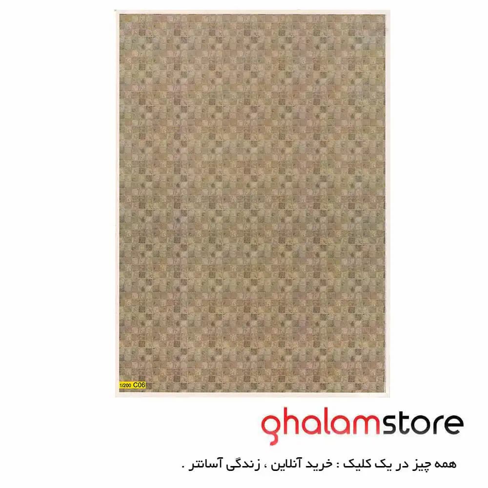 برچسب مدل ماکت سازی زیپاتون طرح پارکت مربع کد G06 — تصویر ۲
