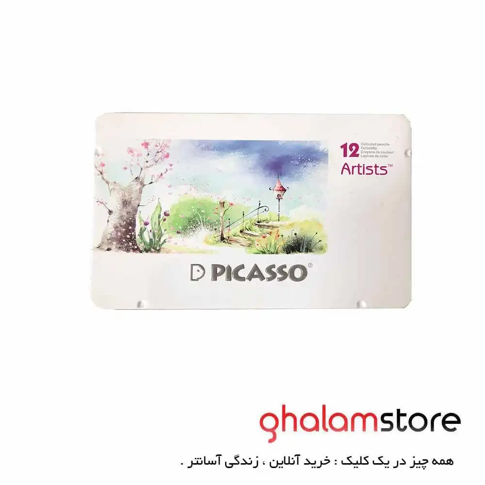 مداد رنگی 12 رنگ پیکاسو فلزی مدل آرتیست — تصویر ۲