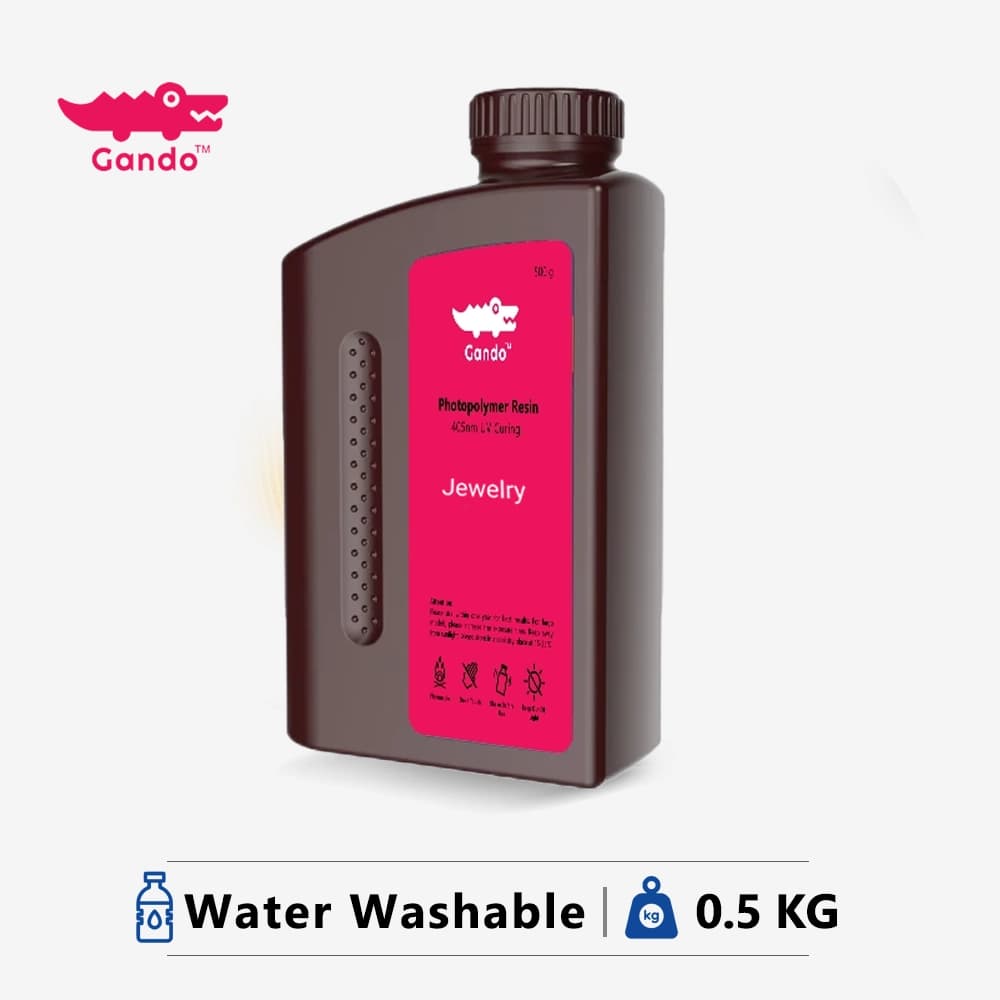 رزین قابل شستشو با آب (Water Washable ) (گاندو، نیم لیتری، خاکستری)