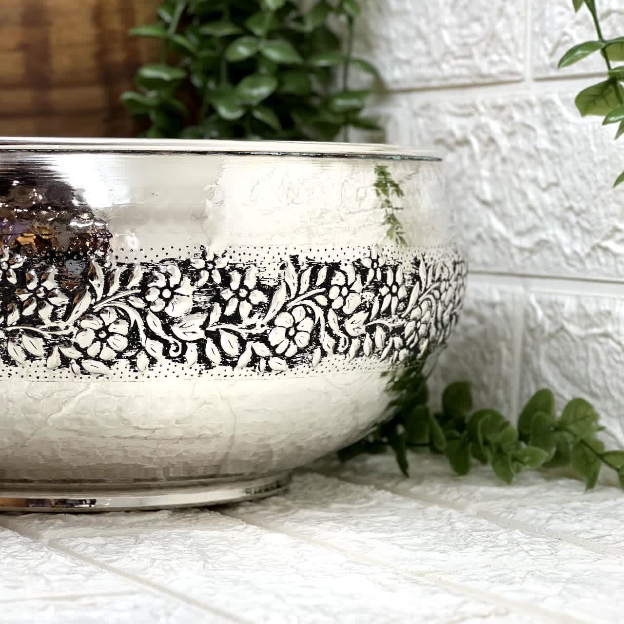 جدیدترین میوه خوری مسی کروم(مدل گلبرگ) — تصویر ۳