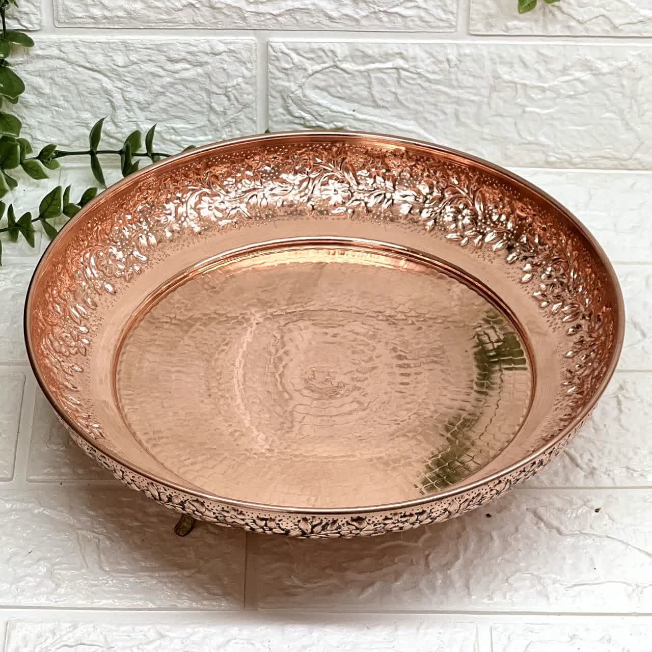 جدیدترین شیرینی خوری مسی(مدل گلبرگ/کد 1504) — تصویر ۷