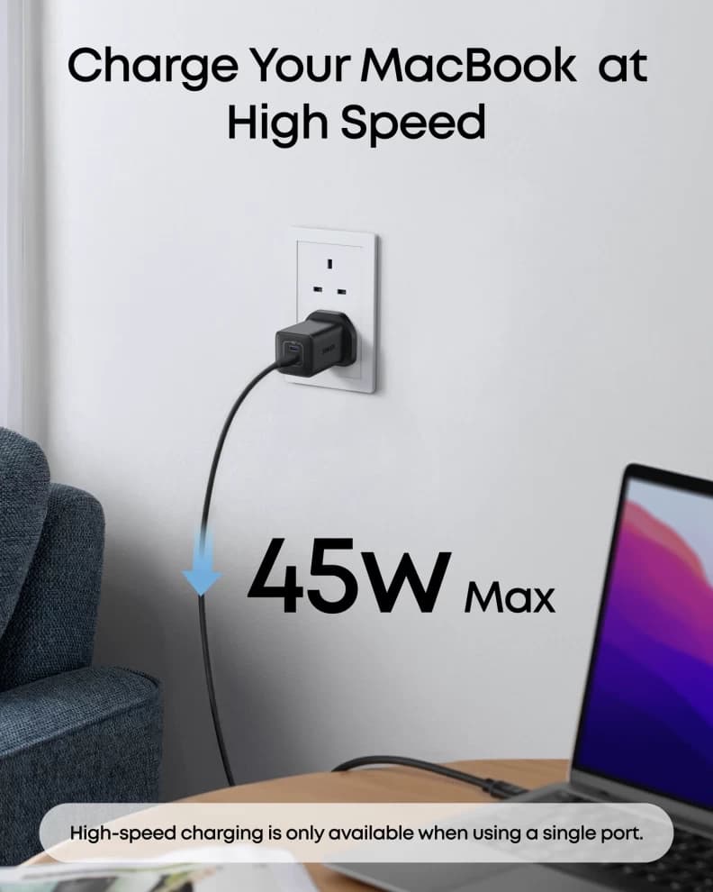 شارژر دیواری 47 وات انکر مدل (A2039) Anker 523 Charger Nano 3, 47W — تصویر ۹