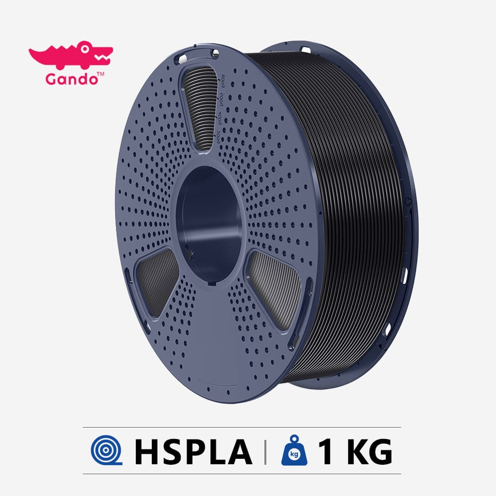 فیلامنت پرسرعت (High Speed PLA) HS_PLA پرینتر سه بعدی قطر ۱٫۷۵ یک کیلویی برند گاندو رنگ سفید — تصویر ۲