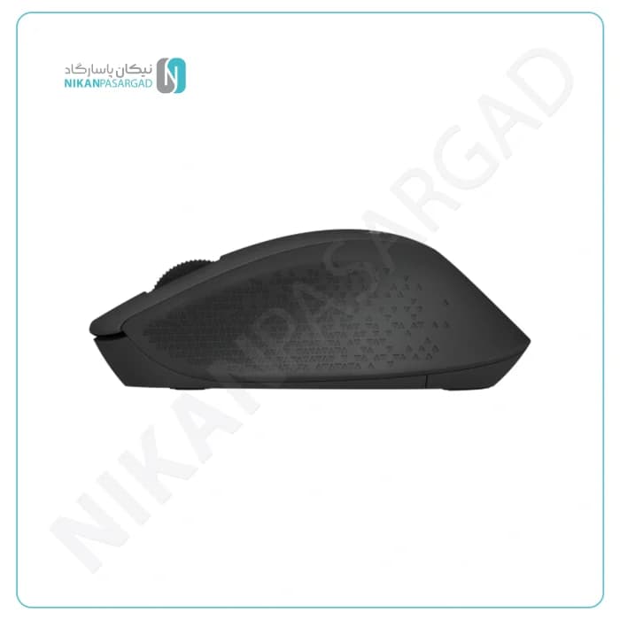 ماوس بی‌سیم لاجیتک مدل M280 Comfort PLUS با حسگر لیزری، دارای 3 کلید، طراحی ارگونومیک، رابط USB، باتری آلکالاین قلمی، دقت 1000 DPI — تصویر ۳