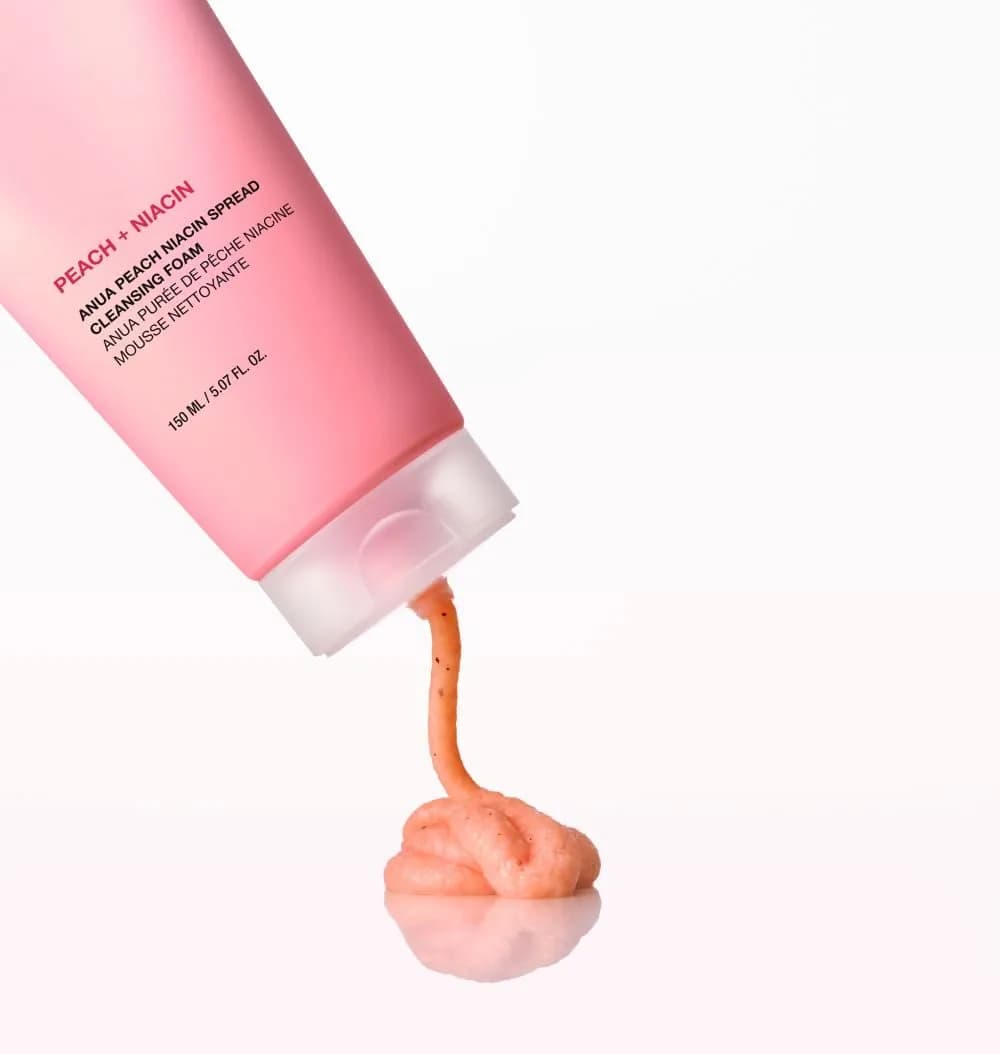 فوم شستشوی هلو و نیاسین آنوا ( Peach niacin spread cleansing foam Anua) — تصویر ۸