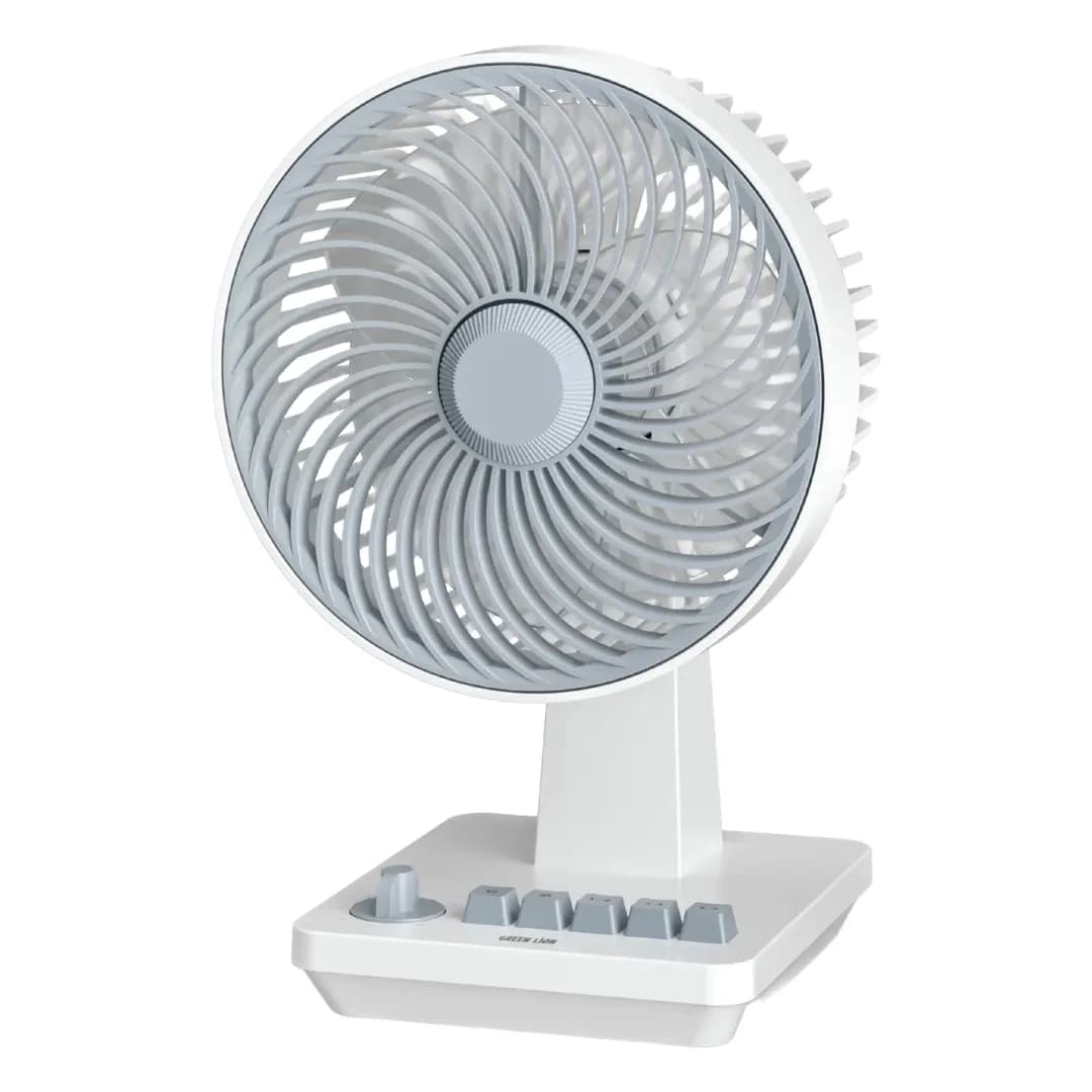 پنکه رومیزی شارژی قابل حمل Classic گرین لاین(GNPF23DEFANWH)Green Lion Classic 8″ Desktop Fan – White