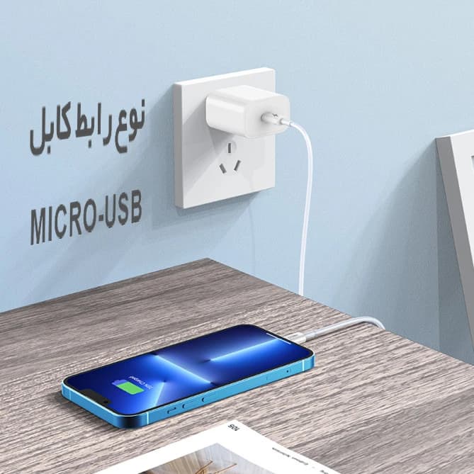 کابل تبدیل USB به MICROUSB رسی مدل RS06M طول 1 متر — تصویر ۵
