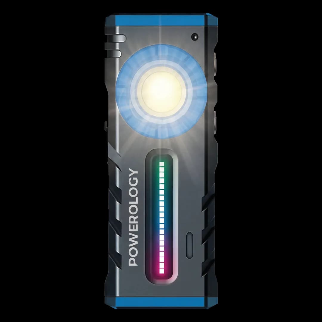 چراغ کار شارژی قابل حمل Venus پاورولوژی(PWZF8313GY)Powerology Venus Portable Work Light – Gray — تصویر ۵
