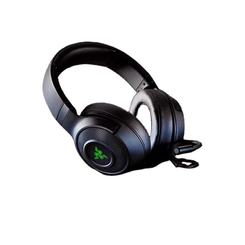 هدست مخصوص بازی ریزر مدل Kraken X Essential دو گوشی، با رابط جک 3.5 میلی‌متری صدا، مناسب برای مکالمه — تصویر ۷