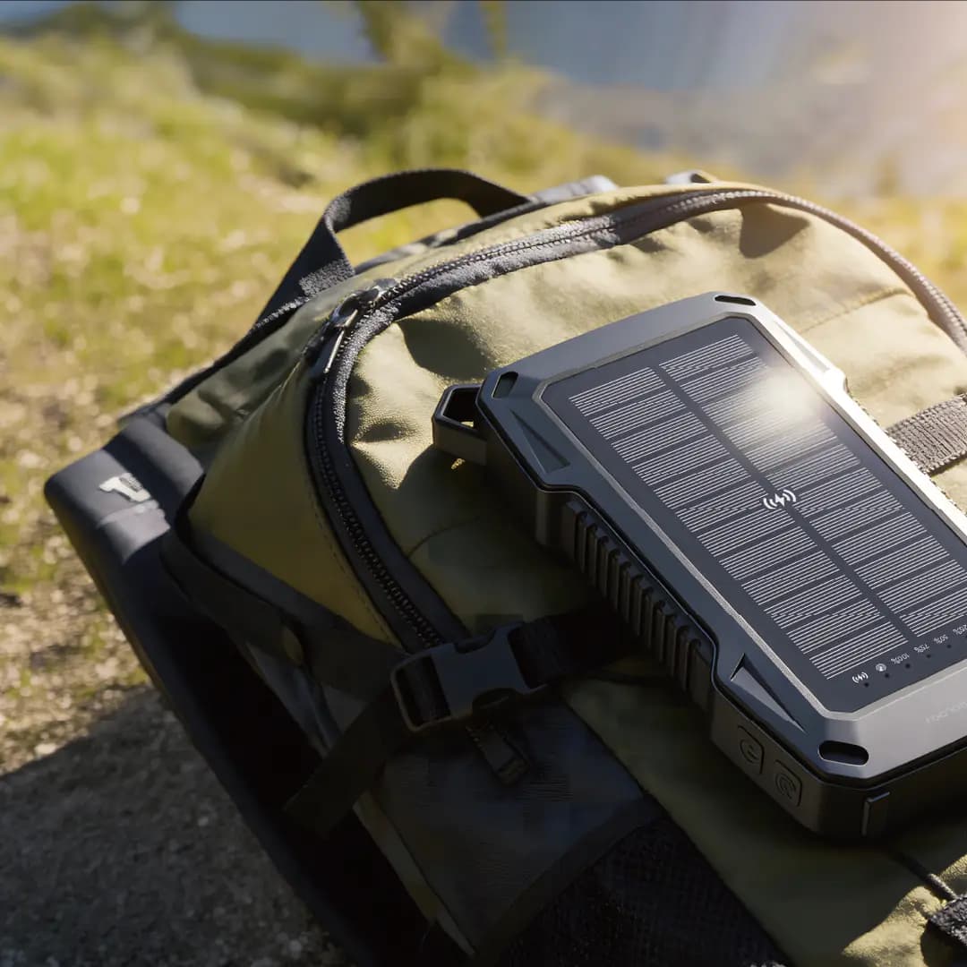 پاوربانک خورشیدی 40 هزار Helio Lux پاورولوژی(PPBCHA926BK)Powerology Helio Lux 40000mAh Solar Power Bank – Black — تصویر ۴