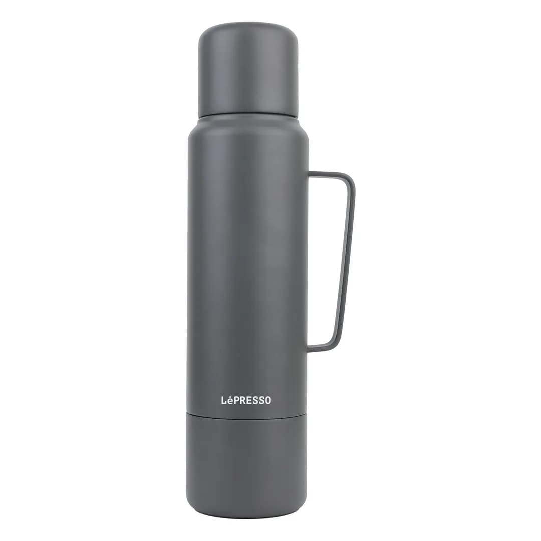 فلاسک دو جداره 1.2 لیتر Vacaflow لپرسو(LPCFFVF0028GY)Lepresso Vacaflow Double Wall Insulated Vacuum Bottle – Grey