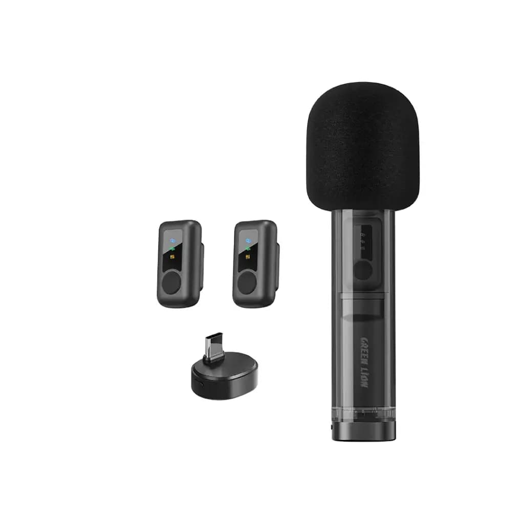 میکروفون بی‌سیم GM-94X گرین لاین(GNGM94XMICBK)Green Lion GM-94X Wireless Microphone – Black — تصویر ۳
