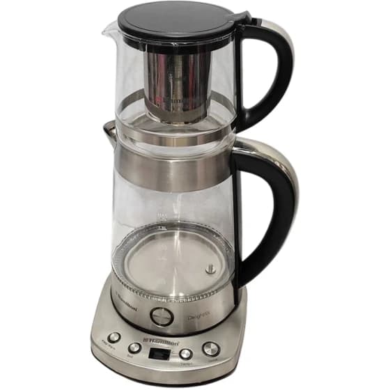چای ساز همیلتون مدل HTS-999 ظرفیت ۲ لیتر با کتری پیرکس — تصویر ۴