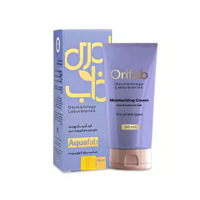 کرم آبرسان پوست اوری فاب حاوی هیالورونیک اسید برا انواع پوست 50ml