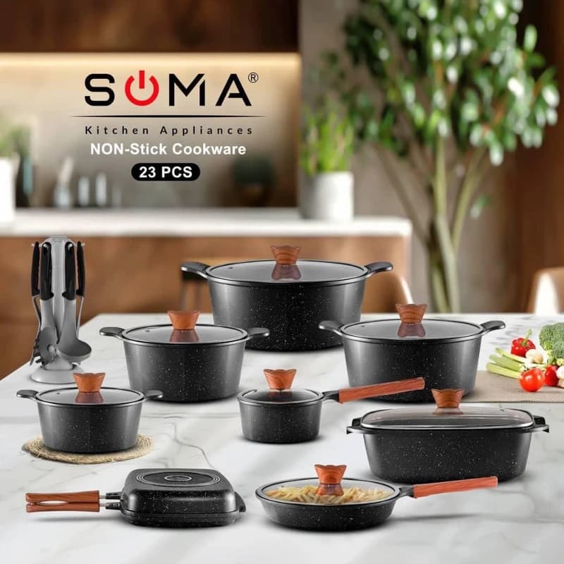 سرویس قابلمه گرانیت سوما 23پارچه