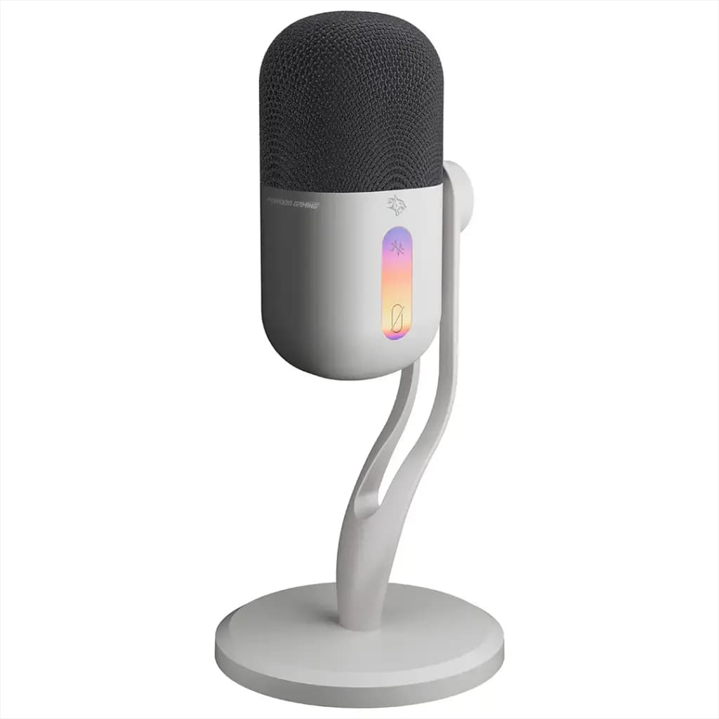 میکروفون رومیزی گیمینگ و استریم Elyx پرودو(PDX5MK06)Porodo Gaming Elyx RGB Condenser Microphone with Noise Surppress Button