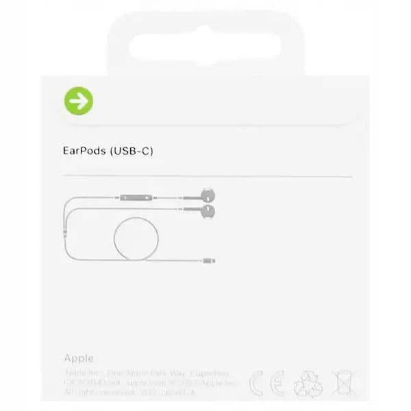 هندزفری سیمی اپل مدل EarPods USB-C اصل — تصویر ۶