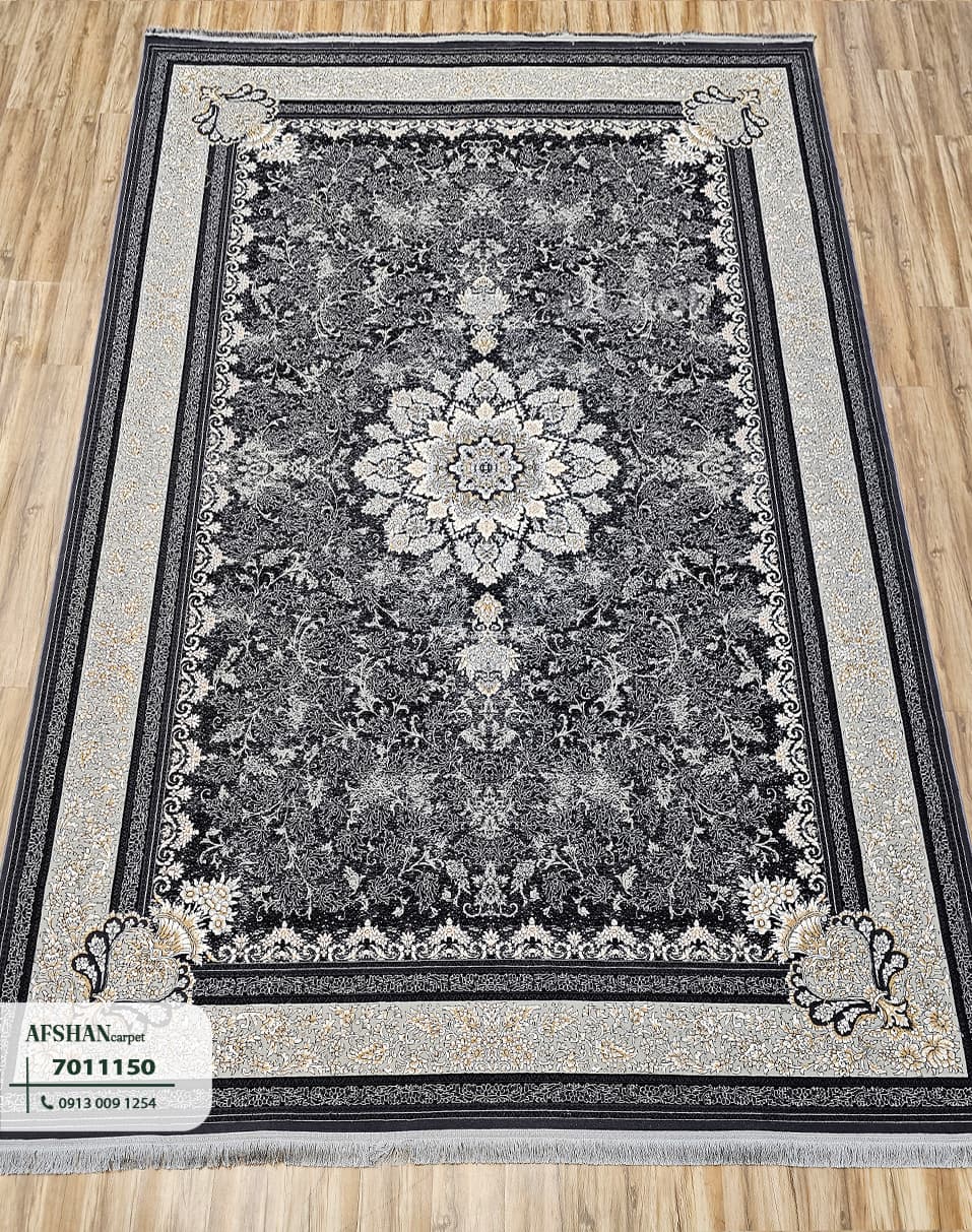 فرش ۷۰۰ شانه ورژن طلاکوب طرح مریم کد 7011150 صنوبر — تصویر ۶
