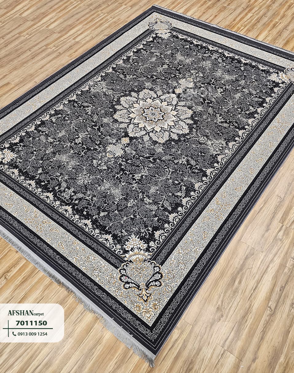 فرش ۷۰۰ شانه ورژن طلاکوب طرح مریم کد 7011150 صنوبر