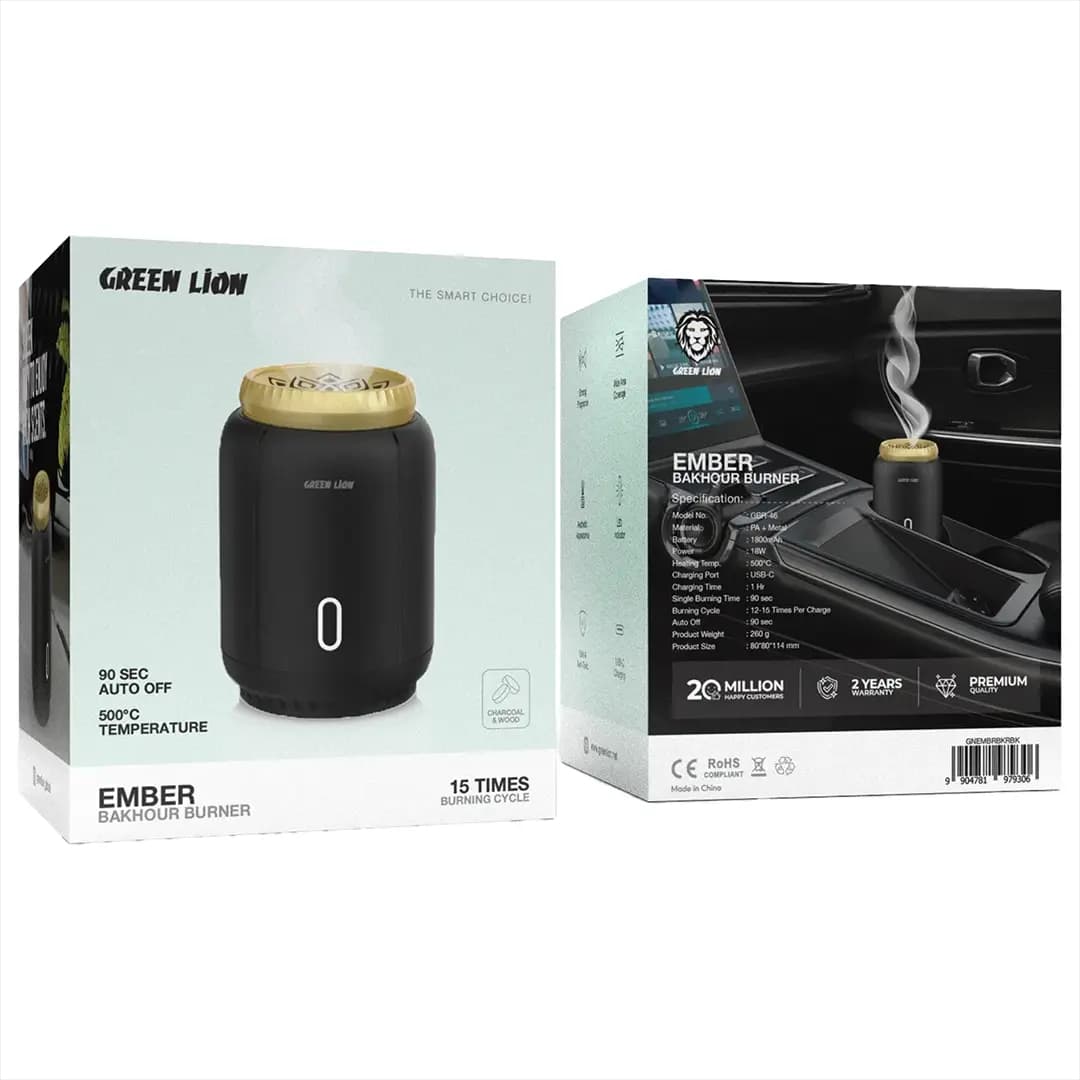 دستگاه بخور سوز Ember گرین لاین(GNEMBRBKR)Green Lion Ember Bakhour Burner — تصویر ۱۰