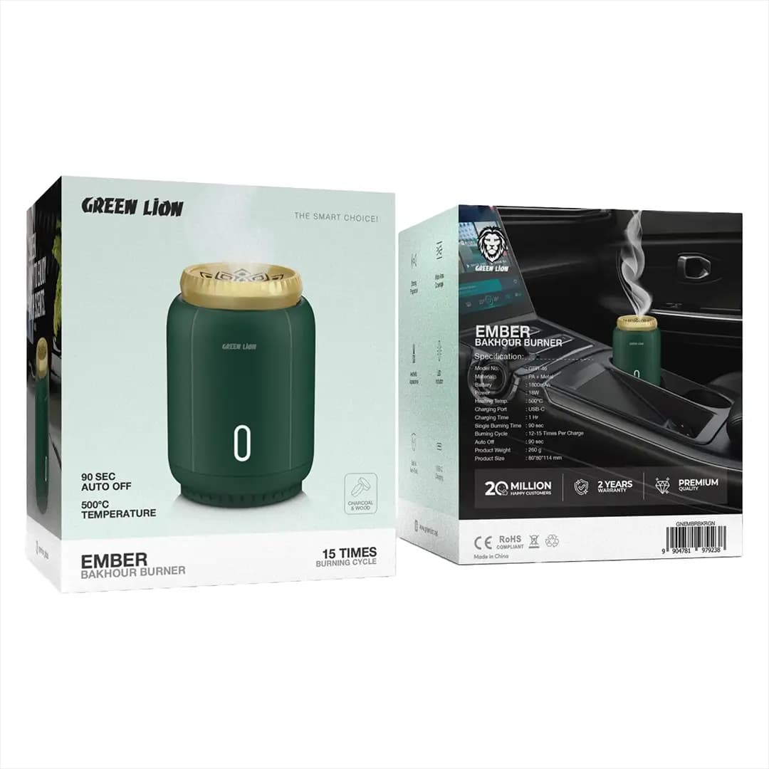 دستگاه بخور سوز Ember گرین لاین(GNEMBRBKR)Green Lion Ember Bakhour Burner — تصویر ۷