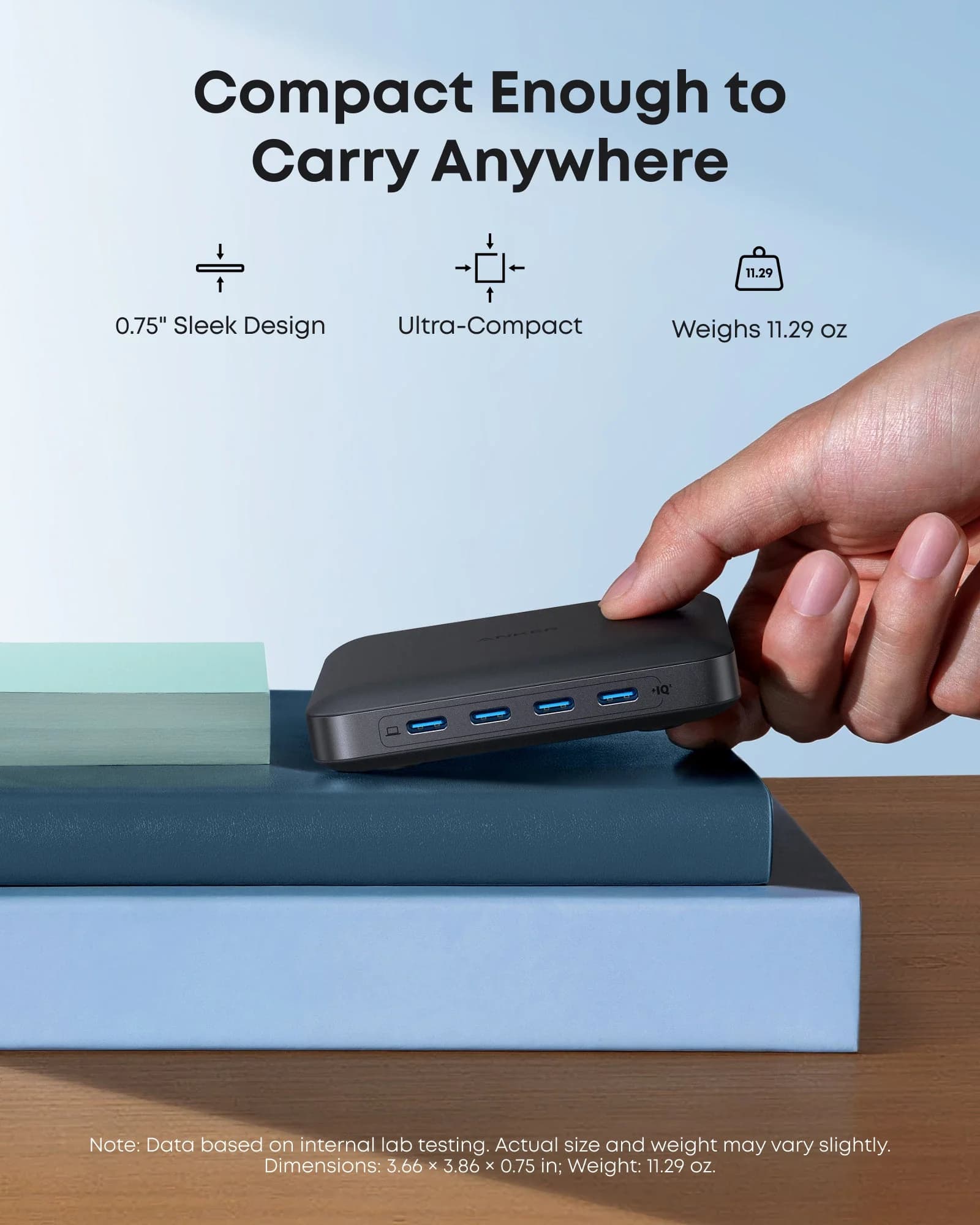 هاب شارژ انکر Anker Nano Charger 6-Port Charging Station with Ultra-Fast 130W مدل A2155 — تصویر ۱۱
