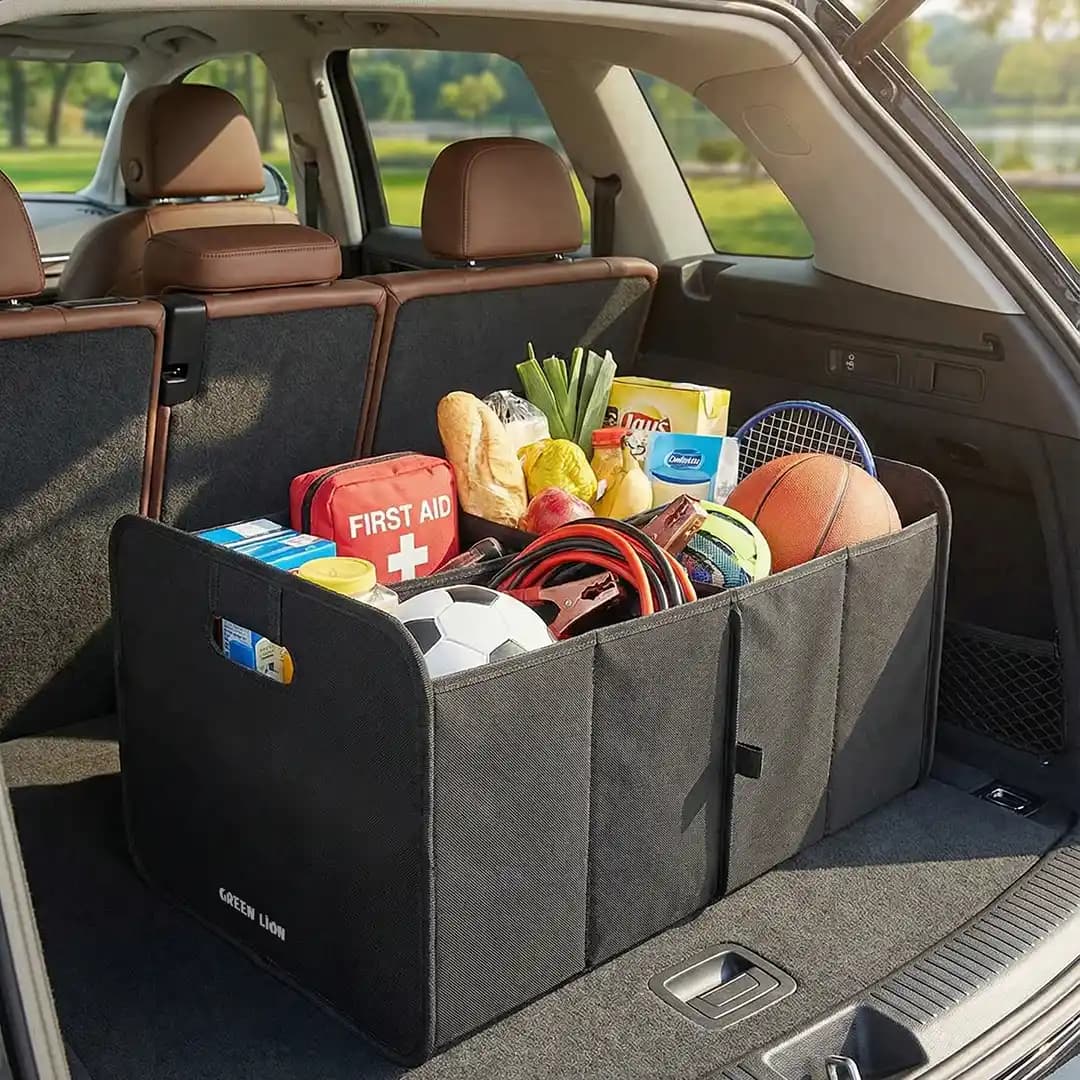 جعبه نظم دهنده صندوق عقب خودرو گرین لاین(GNCARTNK40L)Green Lion Car Trunk Organizer 40L — تصویر ۴