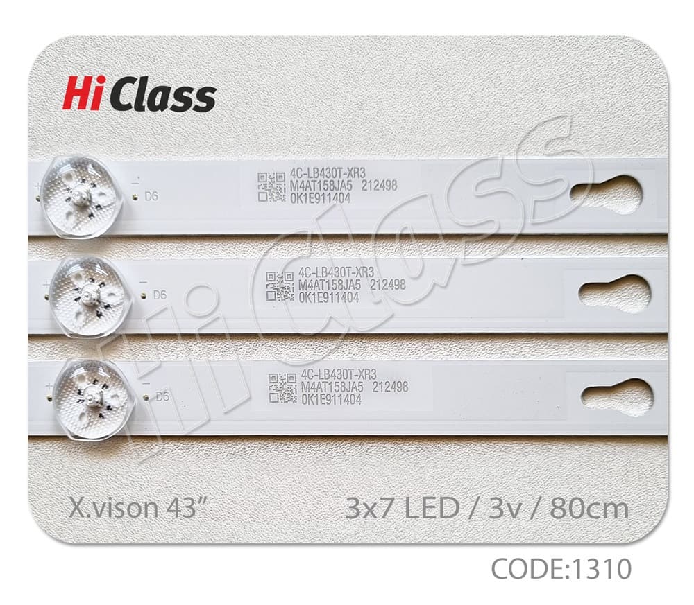 بک لایت تلویزیون ایکس ویژن 43 اینچ مدل 43XT725 — تصویر ۳