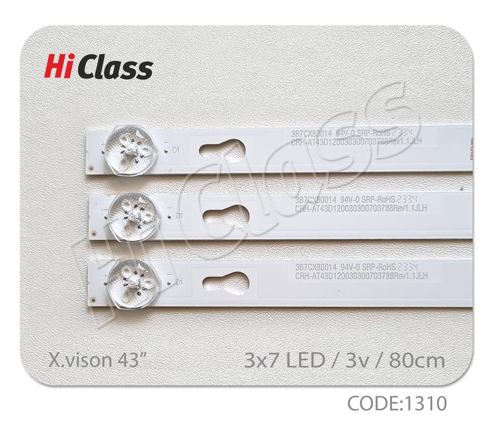 بک لایت تلویزیون ایکس ویژن 43 اینچ مدل 43XT725 — تصویر ۲