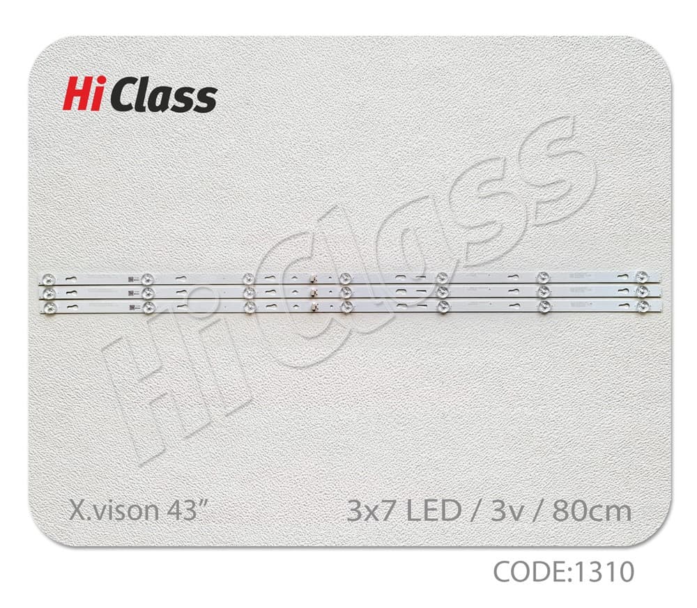 بک لایت تلویزیون ایکس ویژن 43 اینچ مدل 43XT725