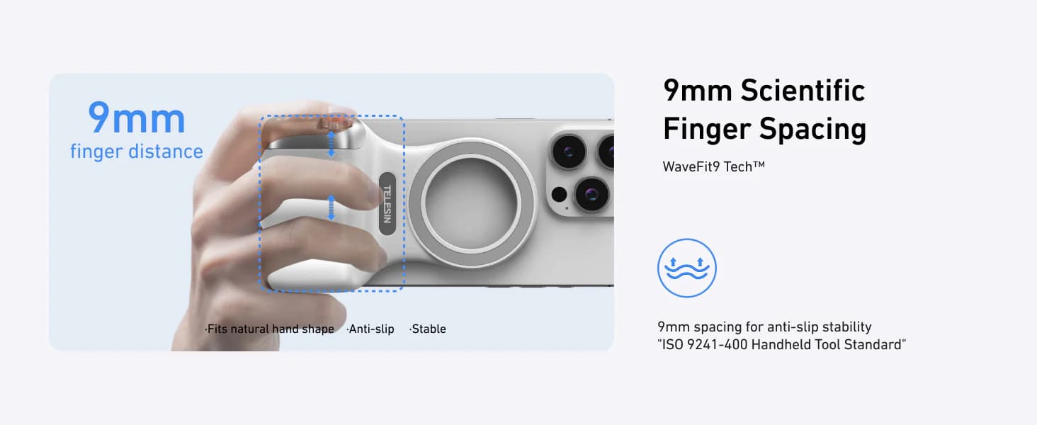 دسته شاتر مغناطیسی TELESIN Fun Shot Magnetic grip 2 — تصویر ۵