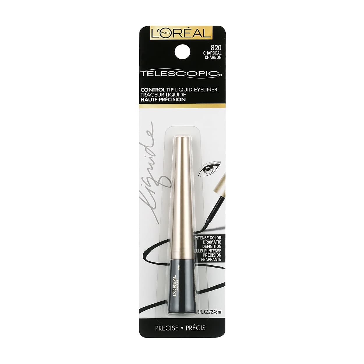 خط چشم مایع لورال پاریس Telescopic