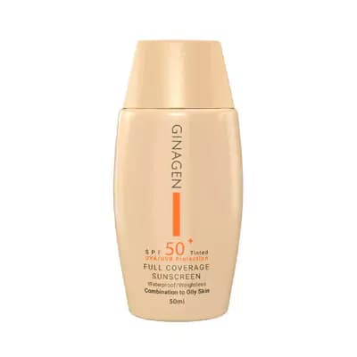 کرم ضد آفتاب رنگی پوست چرب SPF50 ژیناژن در 3 رنگ