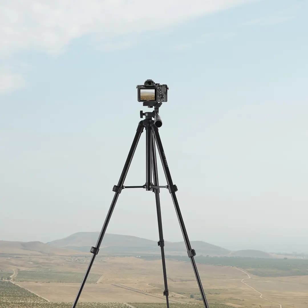 سه پایه آلومینیومی 1 متری موبایل و دوربین GTP-100 گرین لاین(GNTP100TRI)Green Lion GTP-100 Tripod Professional Aluminum – Black — تصویر ۲